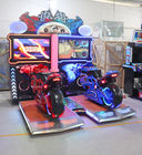 Süper Motorlu Bisiklet Yarışı Arcade Makinesi D2400 * W2450 * H2500mm Boyutu 300 W Güç