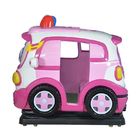 Sevimli Pembe Renk Kiddie Ride Makineleri / Akü Araba Oyun Makinesi