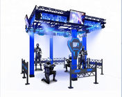 Büyük Tema Parkı VR Space Walker 9D Sanal Gerçeklik Platformu Siyah / Mavi Renk
