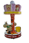 250W Çocuk Oyun Makineleri / Küçük Madeni Para ile Çalışan Carousel Kiddie Gezileri