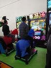 Metal Fiberglas At Yarışı Arcade Makinesi / Go Go Jokey Video Oyun Makinesi