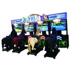 Metal Fiberglas At Yarışı Arcade Makinesi / Go Go Jokey Video Oyun Makinesi